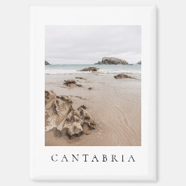 Arnia-Strand in Spanien, neutral ästhetischer Stra Magnet