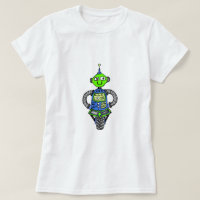 Arnie Roboter, blau und grün