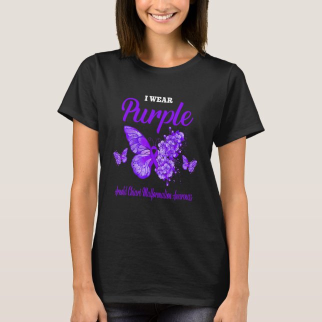 Arnold Chiari Malformation Awareness I Tragen Lila T-Shirt (Vorderseite)