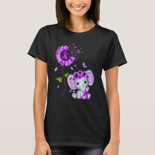 Arnold Chiari Malformation Awareness Lila Hippie T-Shirt