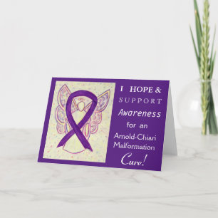 Arnold-Chiari Malformation Awareness Ribbon Card Karte