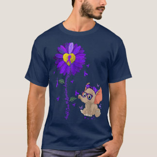 Arnold Chiari Malformation Awareness Sunflower Ele T-Shirt