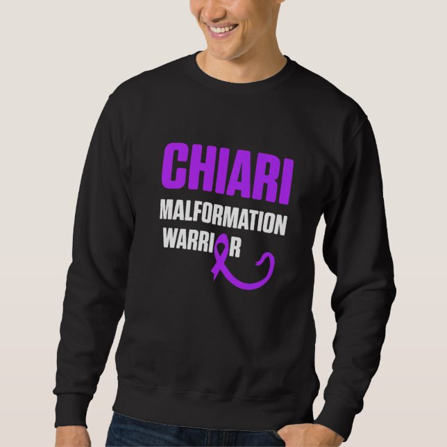 Arnold Chiari Malformation Warrior Fight Awareness Sweatshirt (Vorderseite)