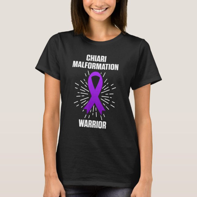 Arnold Chiari Malformation Warrior Fight Awareness T-Shirt (Vorderseite)