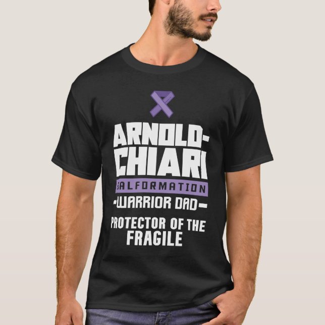 Arnold Chiari Malformation Warrior Protector Aware T-Shirt (Vorderseite)