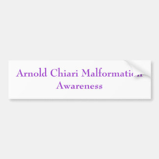 Arnold Chiari MalformationAwareness Autoaufkleber