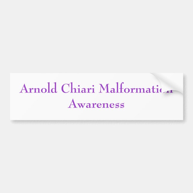 Arnold Chiari MalformationAwareness Autoaufkleber (Vorne)