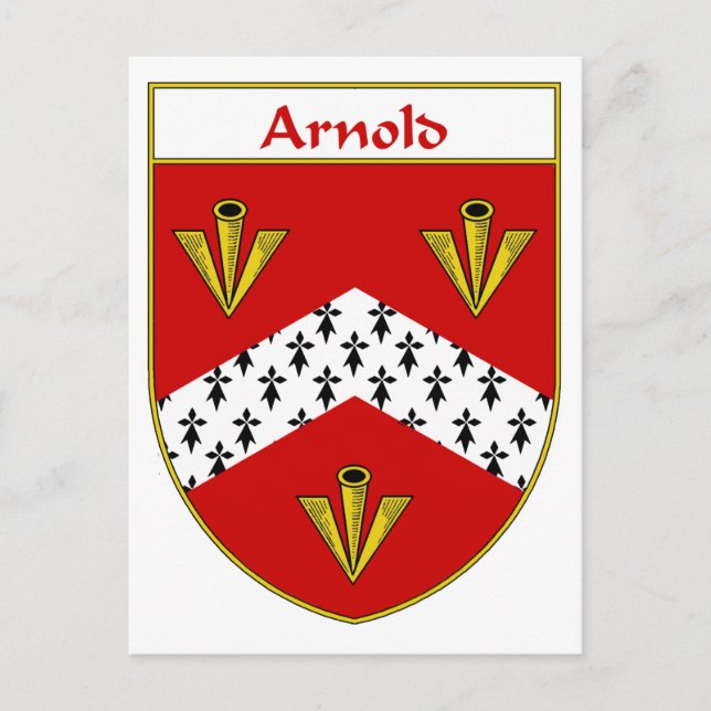 Arnold Coat of Arms/Familienwappen Postkarte (Vorderseite)