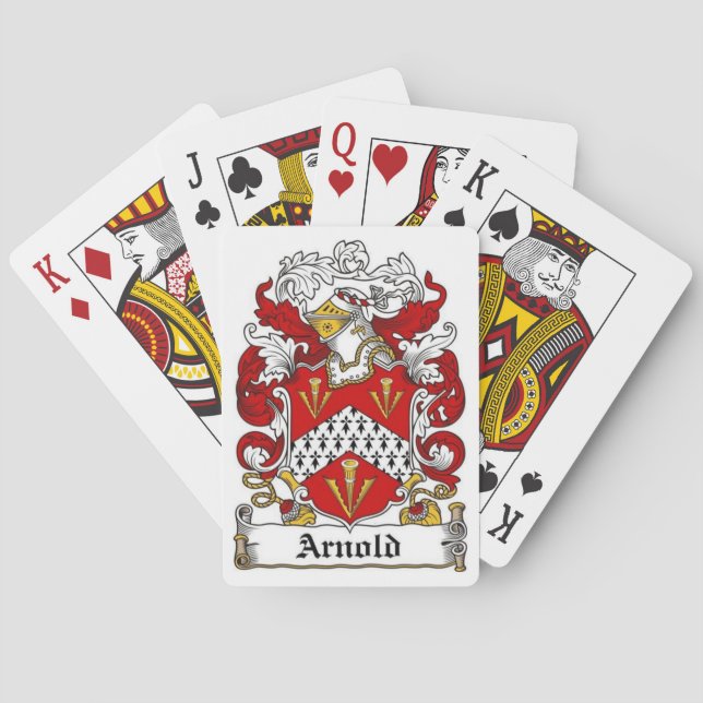 Arnold Family Crest Playing Cards Spielkarten (Rückseite)