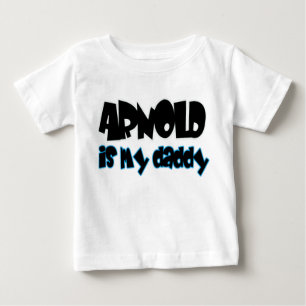 Arnold ist mein Papa - Jungs Baby T-shirt