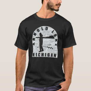 Arnold Lake Eisangeln Michigan T-Shirt