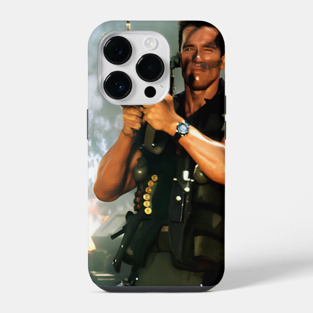 Arnold mit Arm Bazooka iPhone Hülle (Rückseite)