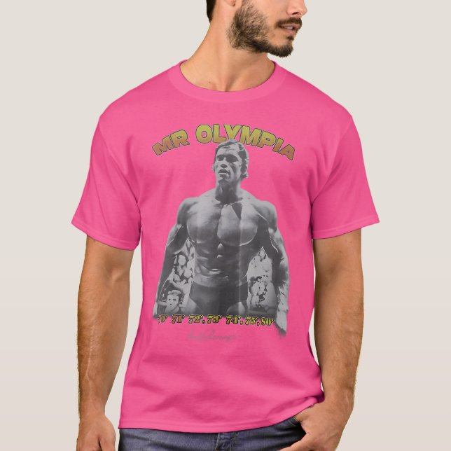 Arnold Schwarzenegger 7 Mal Mr. Olympia T-Shirt (Vorderseite)