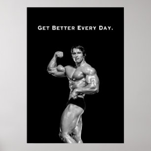 Arnold Schwarzenegger Motivationszitat Poster