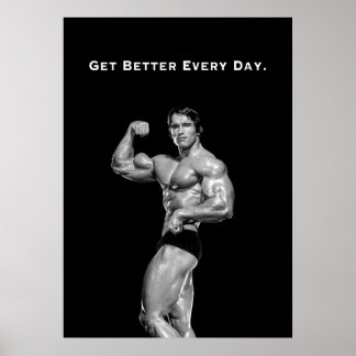 Arnold Schwarzenegger Motivationszitat Poster