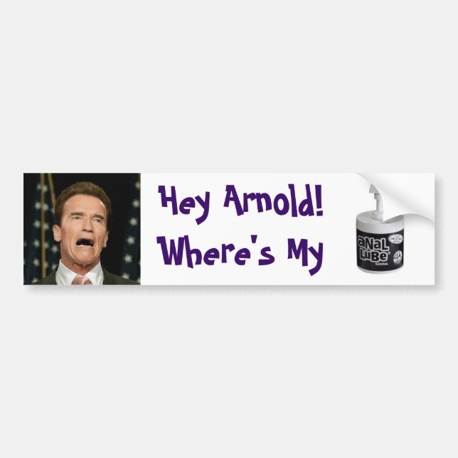 Arnolds anales Schmieröl Autoaufkleber (Vorne)