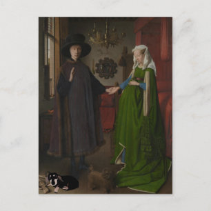 Arnolfini mit Dackel - Nationalgalerie Postkarte