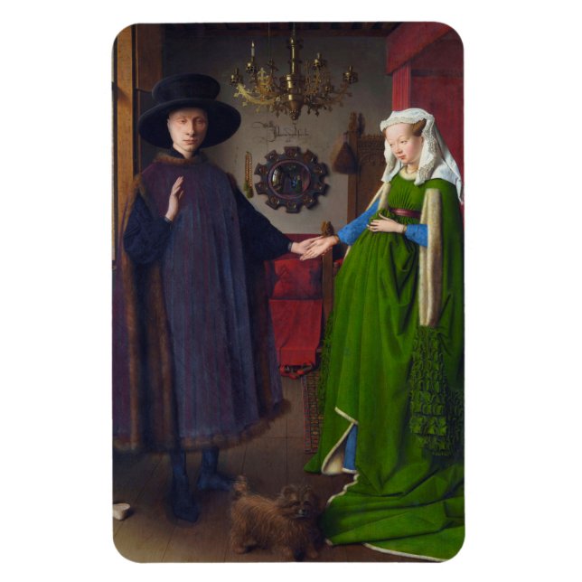 Arnolfini Portrait Painting by Jan Van Eyck Magnet (Vertikal)