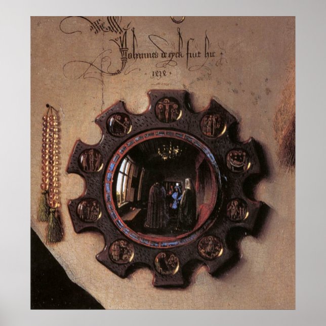 Arnolfini und Ehefrau Portrait (Detail) Poster (Vorne)