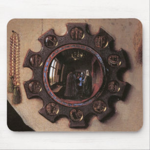 Arnolfini und Ehefrau-Porträt (Detail) Mousepad
