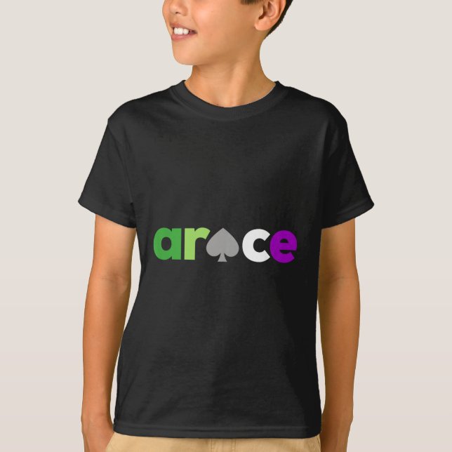 Aro Ace Pride Spade, Lgbt Aroace, Lgbtq Aromantic T-Shirt (Vorderseite)