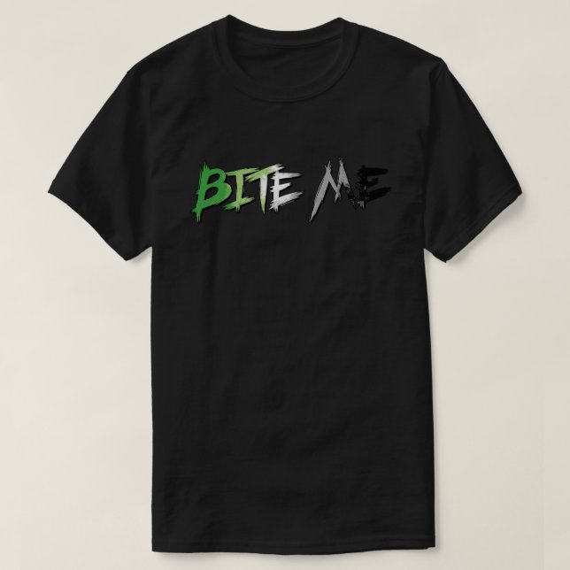 Aro Pride Bite Me T-Shirt (Design vorne)