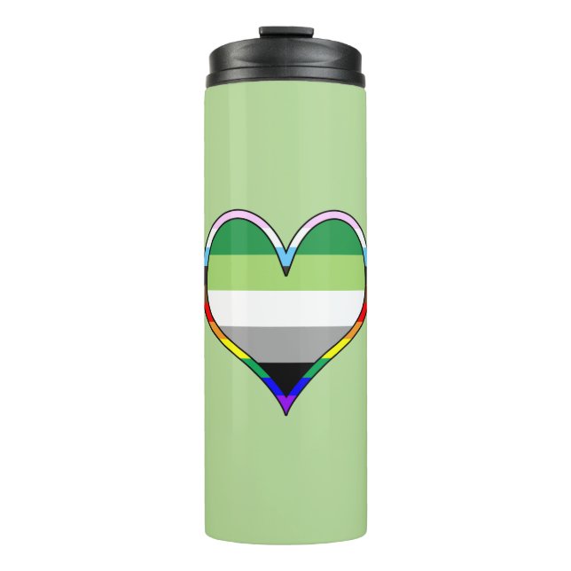 Aro Pride Heart Thermal Tumbler Thermosbecher (Vorderseite)