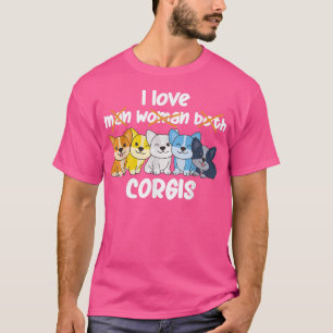 Aroace Flag Pride LGBTQ Hund niedlich Aroace Corgi T-Shirt