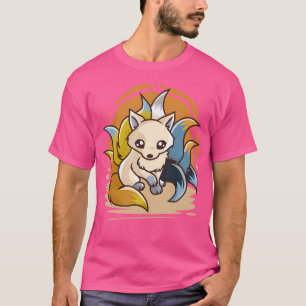 Aroace Kitsune Asexual Aromantic Pride Flag Arc T-Shirt