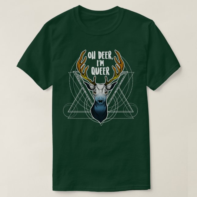 Aroace Oh Deer Im Que T-Shirt (Design vorne)