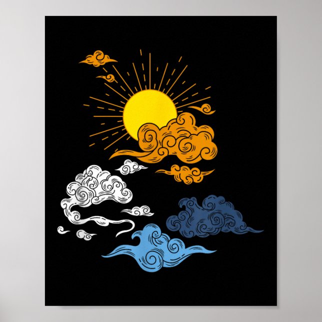 Aroace Pride Aro Ace Lgbtq Flag - Japanisches Arom Poster (Vorne)