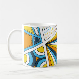 AroAce Pride Zen Doodle Sunset Flag Moderne Abstra Kaffeetasse