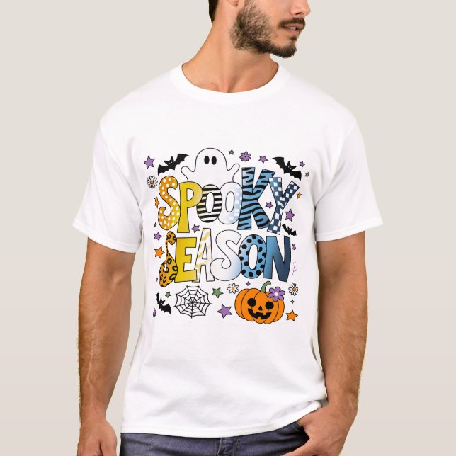 AroAce Spooky Season Halloween T-Shirt (Vorderseite)