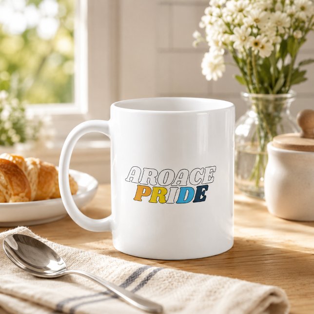 AroAce-Stolzflaggenfarben Kaffeetasse (Von Creator hochgeladen)