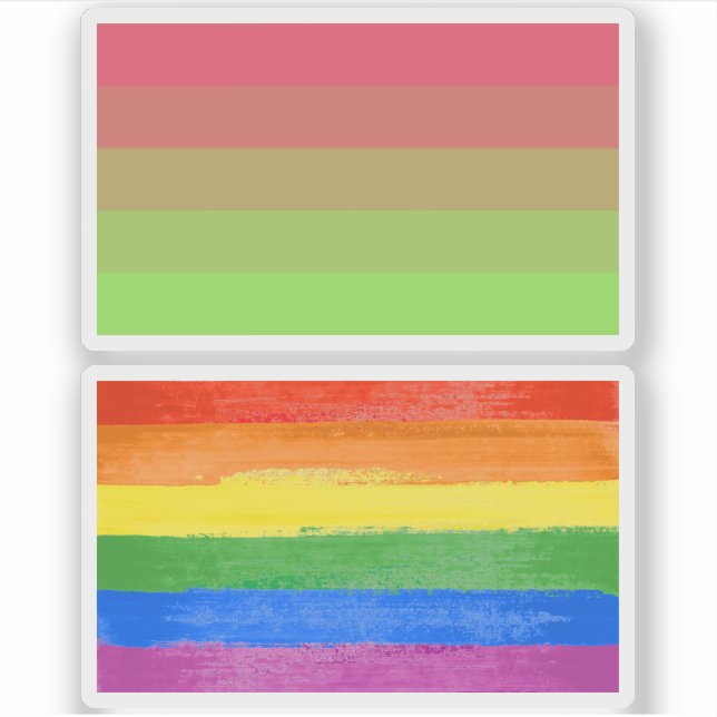 Aroflux Pride Aufkleber (Vorderseite)
