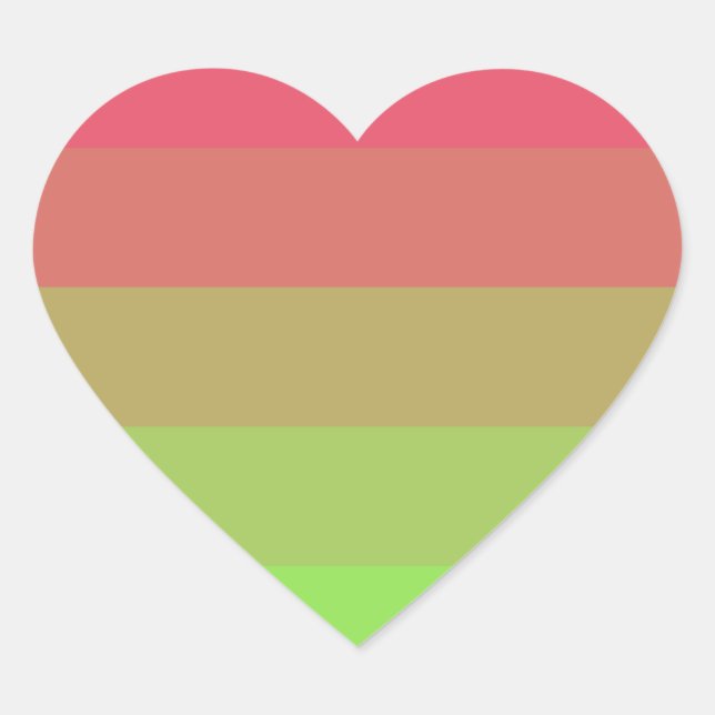 Aroflux Pride Herz-Aufkleber (Vorderseite)