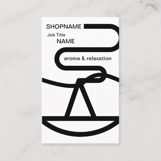 Aroma/Massage/Therapie/Chiropraktische Visitenkart Visitenkarte (Vorderseite)