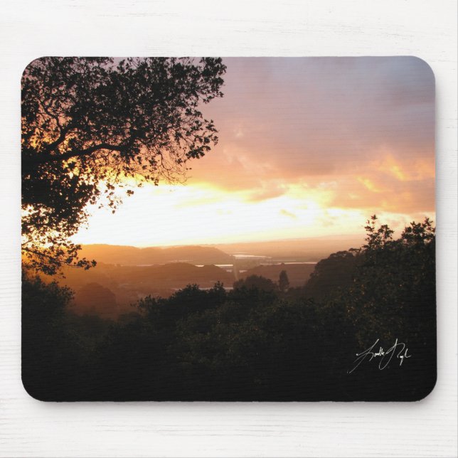 Aroma-Sonnenuntergang Mousepad (Vorne)