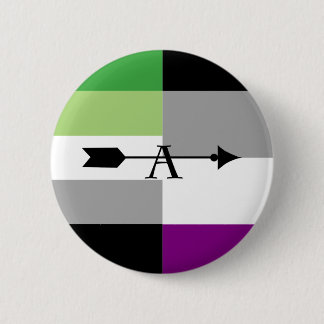 Aromantic asexuales Aro As-Button Button