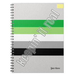 Aromantic Pride Notebook Notizblock