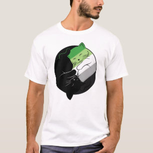 Aromantic Prio Flag LGBT Gay Asexual Yin T-Shirt