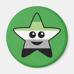 Aromantic Star Round Magnet