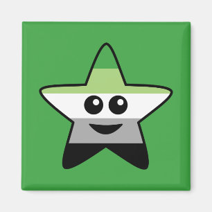 Aromantic Star Square Magnet