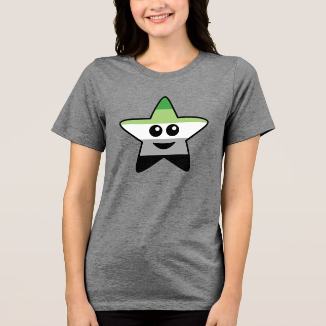 Aromantic Star T - Shirt (Vorderseite)