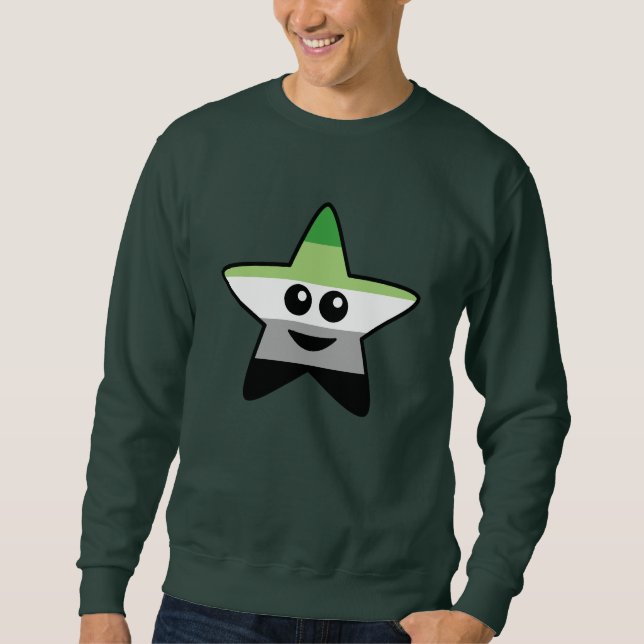 Aromantic Stern-Sweatshirt Sweatshirt (Vorderseite)