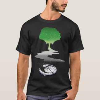 Aromantische Baumkrone LGBT-Stolperflagge T-Shirt