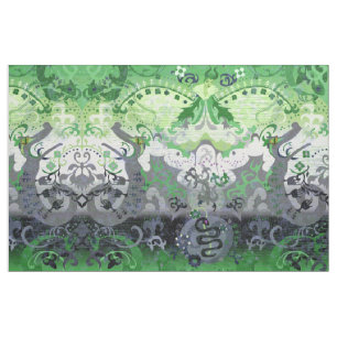Aromantische Dragon Damask Aro Pride Flag Farben F Stoff