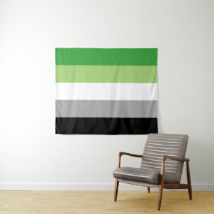 Aromantische Flagge 50 x 60 Wandteppich