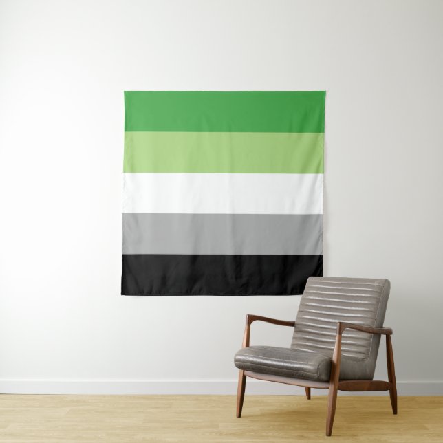 Aromantische Flagge 57 x 57 Wandteppich (Beispiel (Horizontal))