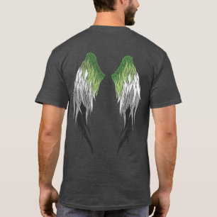 Aromantische Flagge - Engel Wings T-Shirt